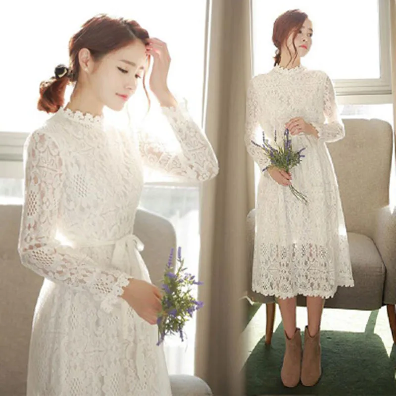 New 2018 Fashion Spring Full Lace Lady Elegant Long Dresses Women O-neck White Slim Vestido Mujer DR739
New 2018 Fashion Spring Full Lace Lady Elegant Long Dresses Women O-neck White Slim Vestido Mujer DR739