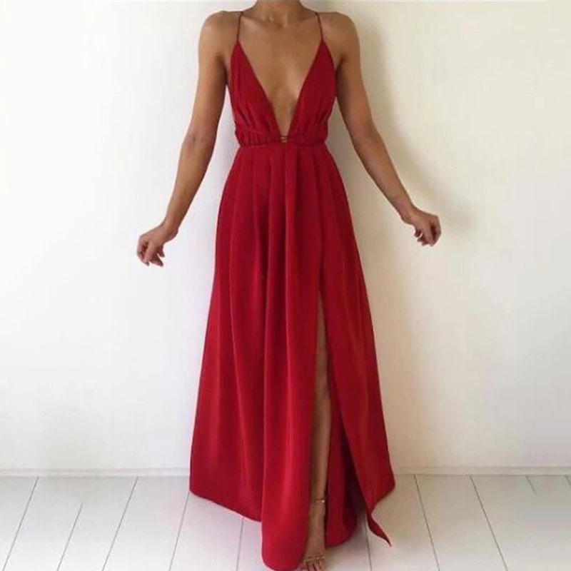 Women summer dress Backless Boho Long Dress Summer Elegant Formal Maxi Sleeveless Party Bandage Slit Dress Vestidos
Women summer dress Backless Boho Long Dress Summer Elegant Formal Maxi Sleeveless Party Bandage Slit Dress Vestidos