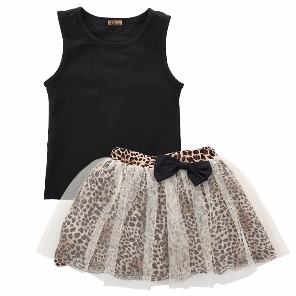 fashion baby clothing set baby girl sleeveless black tops tutu leopard bow skirt 2pcs sweet suits newborn kids outfits
fashion baby clothing set baby girl sleeveless black tops tutu leopard bow skirt 2pcs sweet suits newborn kids outfits