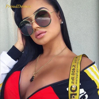 Prouddemon 2020 Luxury Brand Round Sunglasses Women Vintage Ladies Big Shades Sun Glasses Female Male Fashion Red Green Oculos
Prouddemon 2020 Luxury Brand Round Sunglasses Women Vintage Ladies Big Shades Sun Glasses Female Male Fashion Red Green Oculos