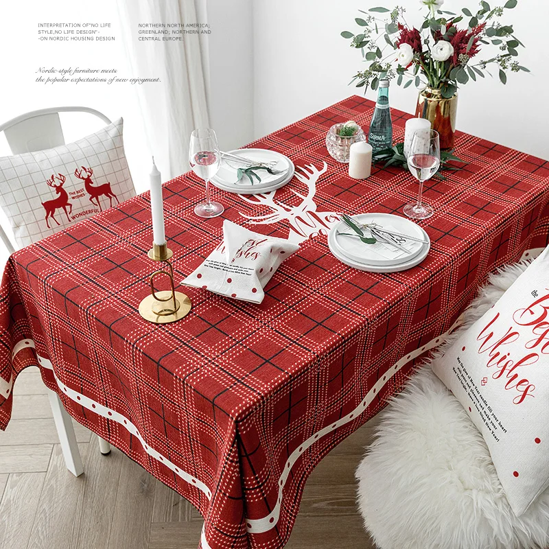 Nordic style red tablecloth waterproof table cloth cotton and linen rectangular tablecloth
Nordic style red tablecloth waterproof table cloth cotton and linen rectangular tablecloth