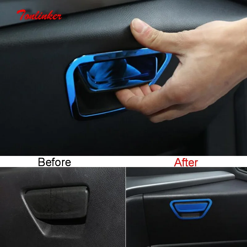 Tonlinker Cover Case Stickers For FORD KUGA 2013-18 Car Styling 2 PCS Stainless Steel Glove Box Handle Sticker Cover Stickers
Tonlinker Cover Case Stickers For FORD KUGA 2013-18 Car Styling 2 PCS Stainless Steel Glove Box Handle Sticker Cover Stickers