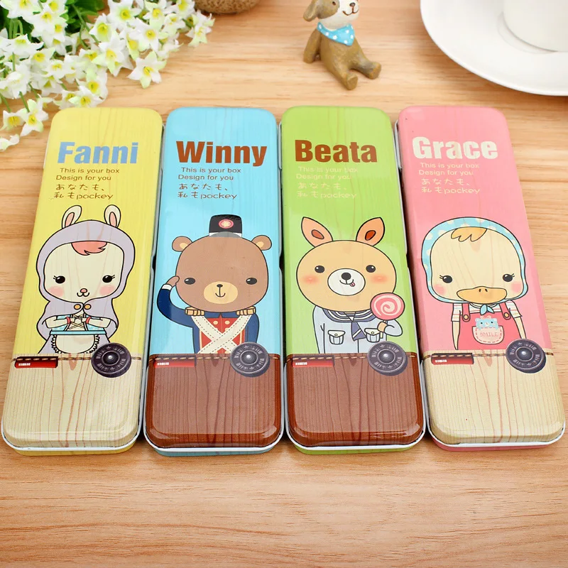 Children's stationery students single-layer iron stationery box pencil box cartoon stationery box
Children's stationery students single-layer iron stationery box pencil box cartoon stationery box