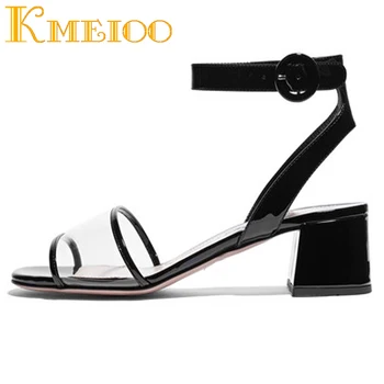 Kmeioo 2020 Hot Sale Fashion Women Shoes Transparent Sandals Clear Perspex Block Heels Peep Toe Ankle Strap For Casual Dress
Kmeioo 2020 Hot Sale Fashion Women Shoes Transparent Sandals Clear Perspex Block Heels Peep Toe Ankle Strap For Casual Dress