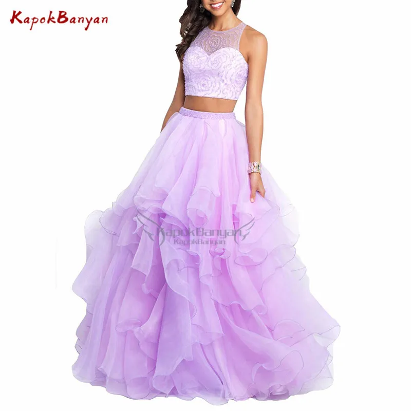 Light Lavender Two pieces Prom Ball Gown Scoop Neck Backless Sleeveless Zipper Layer Organza Floor Length Quinceanera Ball Gown
Light Lavender Two pieces Prom Ball Gown Scoop Neck Backless Sleeveless Zipper Layer Organza Floor Length Quinceanera Ball Gown