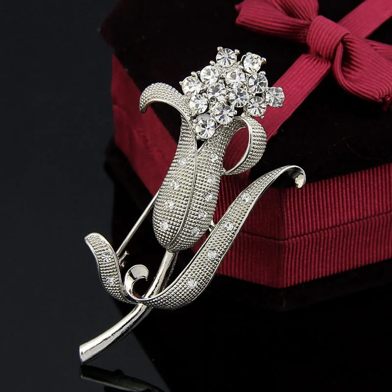 Vivid Conspicuous Bud Rhinestone Silver-color Brooches for Women Brooch Pins Jewelry
Vivid Conspicuous Bud Rhinestone Silver-color Brooches for Women Brooch Pins Jewelry