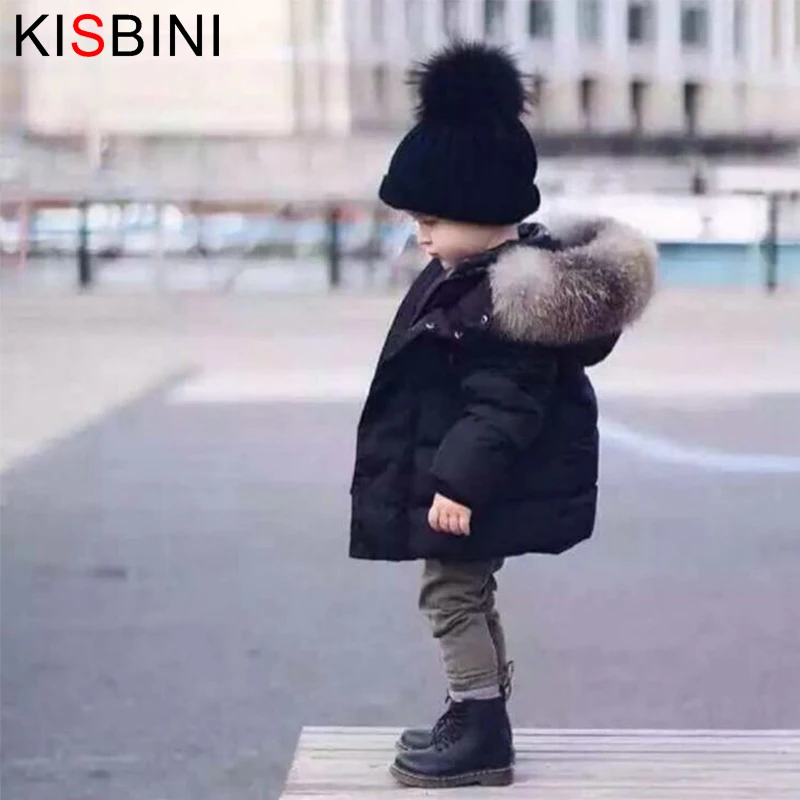 KISBINI Winter Down Jacket For Boys Girls Thicken Padded Coat For Toddler Warm Fur Hooded Zipper Parka Children Snowsuit Clothes
KISBINI Winter Down Jacket For Boys Girls Thicken Padded Coat For Toddler Warm Fur Hooded Zipper Parka Children Snowsuit Clothes