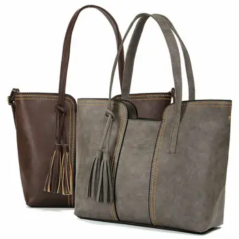 Women Leather Handbag Shoulder Ladies Purse Messenger Satchel Tote Bag Large Capacity Of Bags Ladies Tassel Hot Hand Bag
Women Leather Handbag Shoulder Ladies Purse Messenger Satchel Tote Bag Large Capacity Of Bags Ladies Tassel Hot Hand Bag
