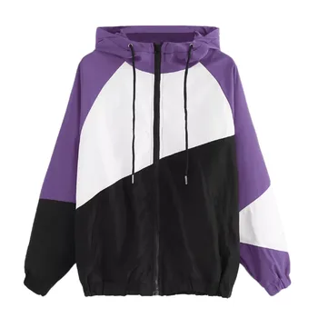 Long Sleeve Women Patchwork Thin Skinsuits Hooded Zipper Casual Sport Coat Letter Print Outwear Harajuku Korean Clothes 7.17
Long Sleeve Women Patchwork Thin Skinsuits Hooded Zipper Casual Sport Coat Letter Print Outwear Harajuku Korean Clothes 7.17
