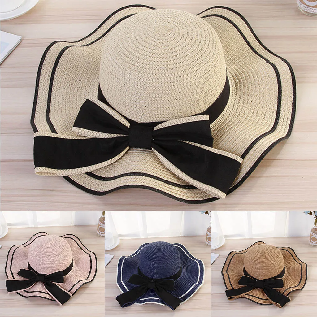 Women Beach Straw Hat Jazz Sunshade Panama Trilby Fedora Hat Gangster Cap Lace-Up Ladies Beach Flat Cap #3
Women Beach Straw Hat Jazz Sunshade Panama Trilby Fedora Hat Gangster Cap Lace-Up Ladies Beach Flat Cap #3