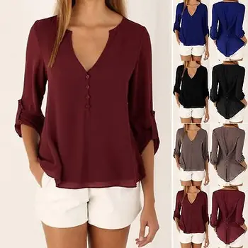 New 2016 Autumn Women chiffon shirt Fashion Long sleeved women blouses shirt plus size casual chiffon tops loose women shirts
New 2016 Autumn Women chiffon shirt Fashion Long sleeved women blouses shirt plus size casual chiffon tops loose women shirts