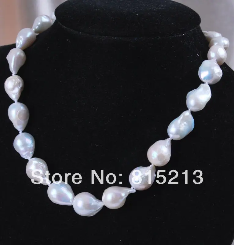 Hot sell -@@@ A1020 Stunning big baroque white keshi reborn freshwater pearl necklace -Top quality free shipping
Hot sell -@@@ A1020 Stunning big baroque white keshi reborn freshwater pearl necklace -Top quality free shipping