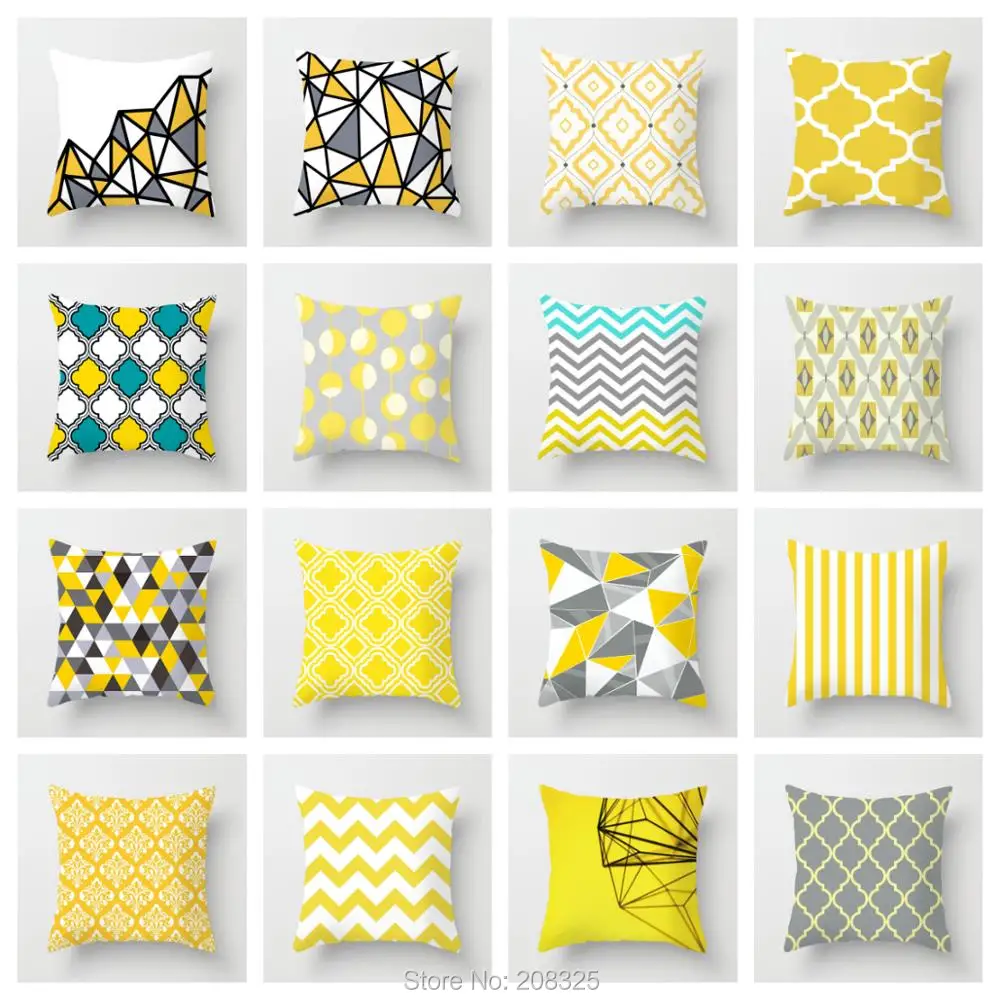 ZENGIA Yellow Cushion Cover Gray Decorative Pillows Geometric Cushion Covers Sofa/Home Decor Throw Pillows Cover Nordic Pillow
ZENGIA Yellow Cushion Cover Gray Decorative Pillows Geometric Cushion Covers Sofa/Home Decor Throw Pillows Cover Nordic Pillow