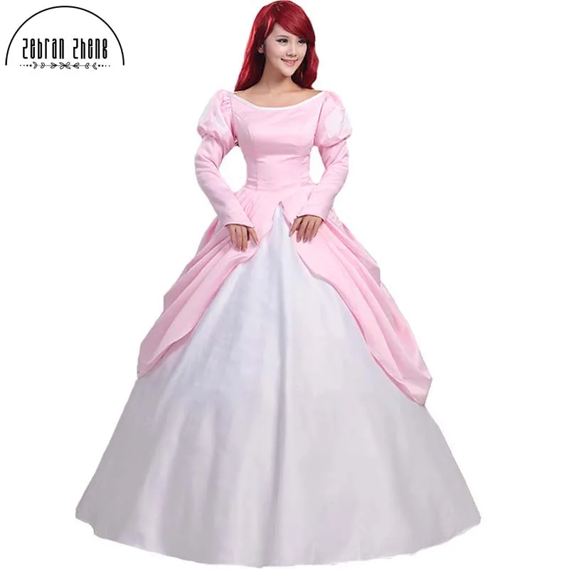 ariel pink dress costume for adults
