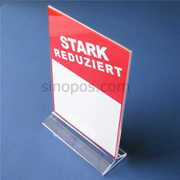 Acrylic Sign Holder, plastic poster display racks, acrylic table advertising stand information paper card tag menu holder POP
Acrylic Sign Holder, plastic poster display racks, acrylic table advertising stand information paper card tag menu holder POP