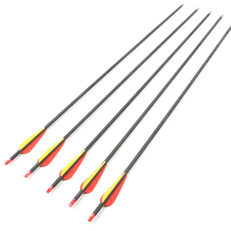 6/12/24pc archery 30.5 inch shaft pure carbon arrow ID 6.2 mm mm arrow for bow and arrow hunting rubber feather
6/12/24pc archery 30.5 inch shaft pure carbon arrow ID 6.2 mm mm arrow for bow and arrow hunting rubber feather