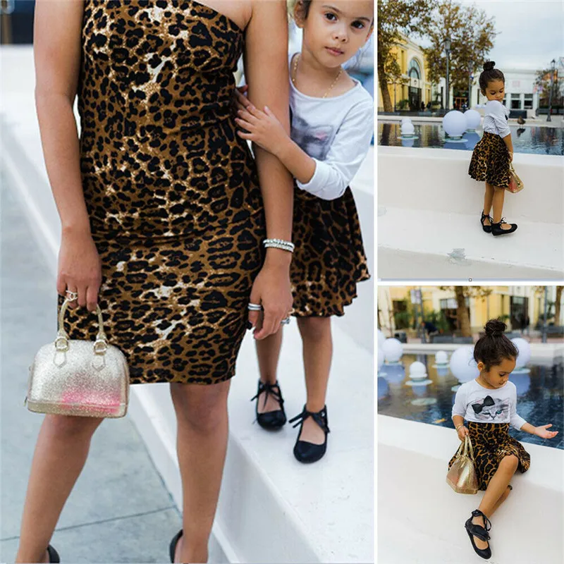Mother daughter dresses family look matching outfits mommy and me clothes Women Kid Girls fashion leopard Party Dress Streetwear
Mother daughter dresses family look matching outfits mommy and me clothes Women Kid Girls fashion leopard Party Dress Streetwear