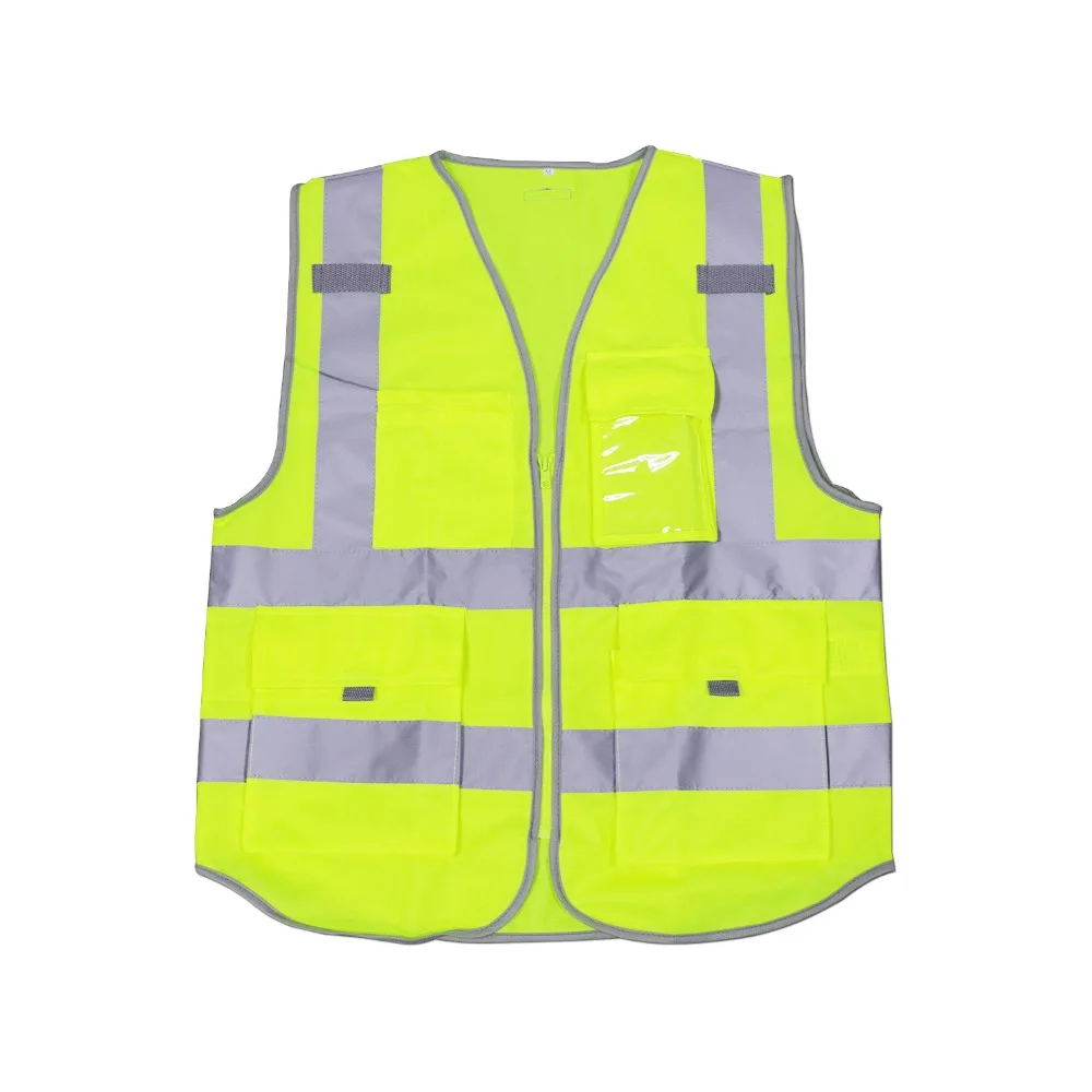 Visibility Zipper Front Safety Vest Multi Pockets Class 2 High Reflective Strips Yellow Meets Street Uniform ANSI/ISEA Standards
Visibility Zipper Front Safety Vest Multi Pockets Class 2 High Reflective Strips Yellow Meets Street Uniform ANSI/ISEA Standards