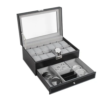 Watch Box Double Layers Suede Inside Jewelry Storage Box Watch Display Slot Container Jewelry Organizer
Watch Box Double Layers Suede Inside Jewelry Storage Box Watch Display Slot Container Jewelry Organizer