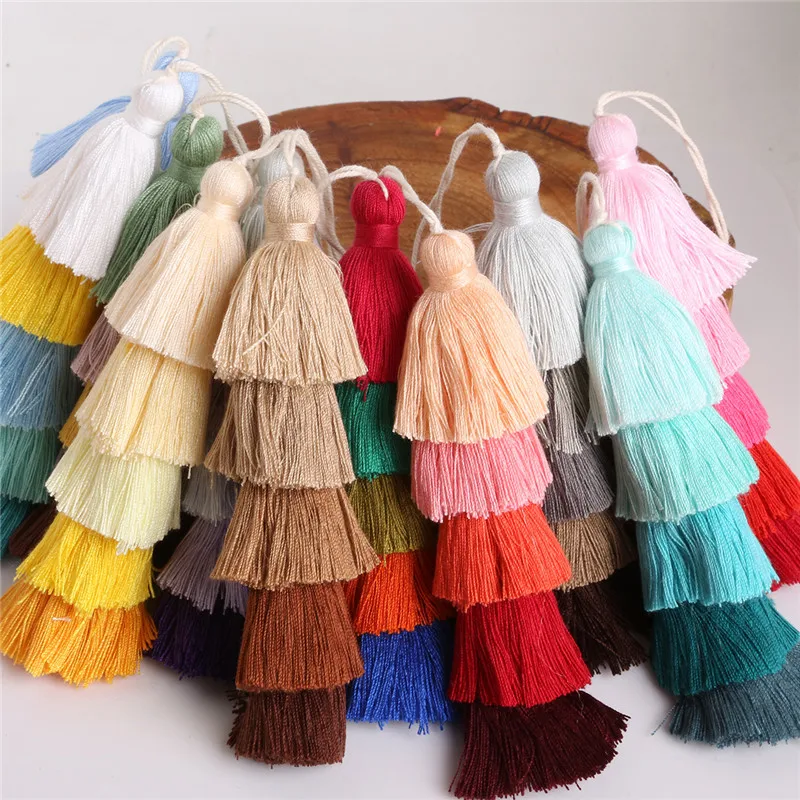 New Fashion Five Layers Poly Cotton Long Tassel Charm for Necklace Earring Bag Clothing Decor DIY Apparel Craft
New Fashion Five Layers Poly Cotton Long Tassel Charm for Necklace Earring Bag Clothing Decor DIY Apparel Craft