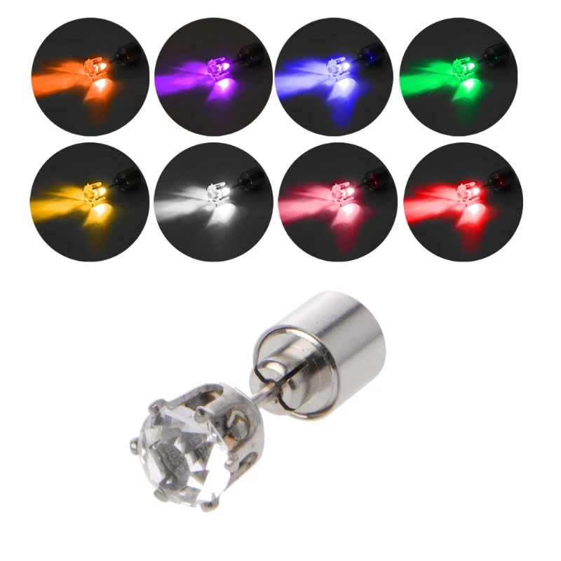 Shiny LED Color Change Stud Earring Light Up Flashing Blinking Earring Dance Party Dress Woman Accessories
Shiny LED Color Change Stud Earring Light Up Flashing Blinking Earring Dance Party Dress Woman Accessories
