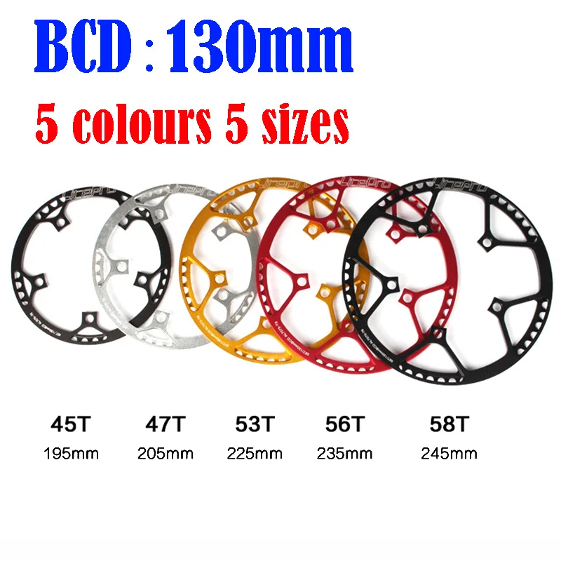 130 BCD Litepro ultralight Folding Bicycle Chainwheel 45T 47T 53T 56T 58T AL7075 Alloy BMX Chainring Bike Crankset Tooth
130 BCD Litepro ultralight Folding Bicycle Chainwheel 45T 47T 53T 56T 58T AL7075 Alloy BMX Chainring Bike Crankset Tooth