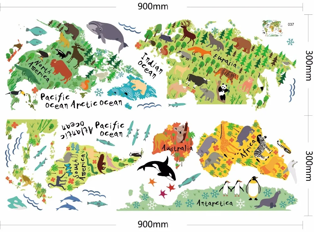 2 Parts 90X60CM Large Kids Educational Animal/Famous Building World Map Peel & Stick Wall Decals Stickers Home Decoration Art
2 Parts 90X60CM Large Kids Educational Animal/Famous Building World Map Peel & Stick Wall Decals Stickers Home Decoration Art