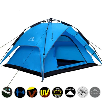 3-4 Person Portable Camping Beach Automatic Tent Waterproof Double Layer Four Season Ultralight Outdoor Hiking Tente ZP76
3-4 Person Portable Camping Beach Automatic Tent Waterproof Double Layer Four Season Ultralight Outdoor Hiking Tente ZP76