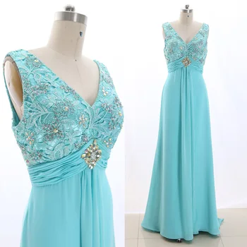 MACloth Turquoise A-Line V Neck Floor-Length Long Crystal Chiffon Prom Dresses Dress M 266215 Clearance
MACloth Turquoise A-Line V Neck Floor-Length Long Crystal Chiffon Prom Dresses Dress M 266215 Clearance