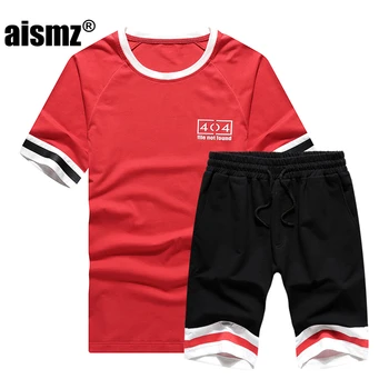 Aismz Men's Tee Shirts+Shorts Set Summer Men Short Sleeve Two Piece Tops Suit Sportswear Set Clothing Short Sets Male Tracksuits
Aismz Men's Tee Shirts+Shorts Set Summer Men Short Sleeve Two Piece Tops Suit Sportswear Set Clothing Short Sets Male Tracksuits
