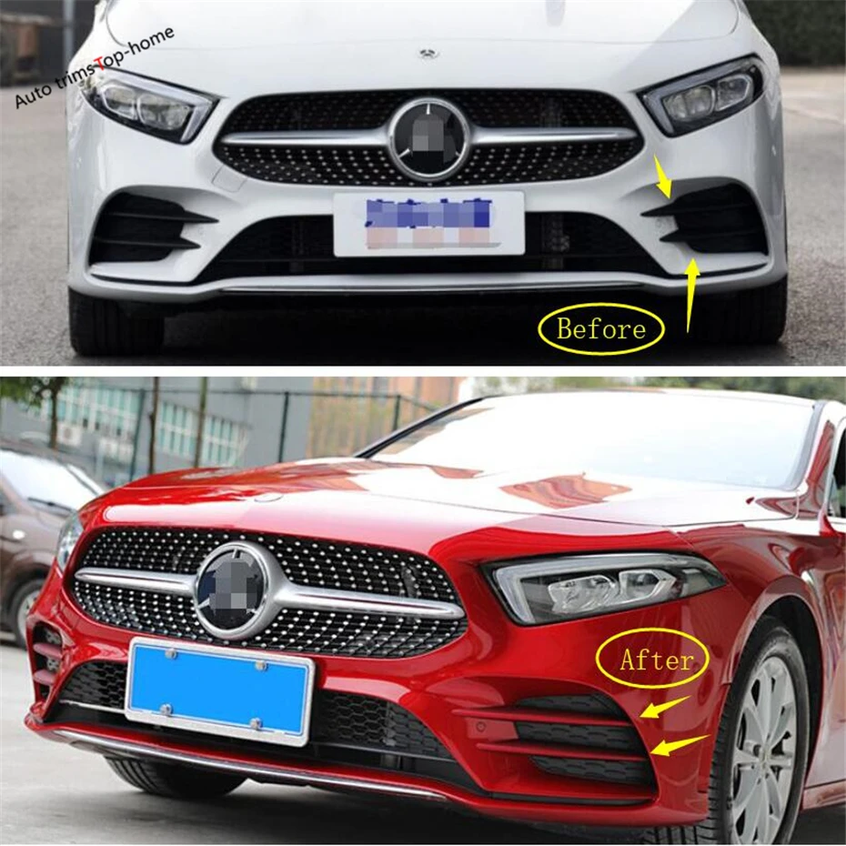 Yimaautotrims Front Fog Lights Lamp Eyebrow Cover Trim ABS Exterior Fit For Mercedes Benz A Class W177 A200 A220 2019 2020
Yimaautotrims Front Fog Lights Lamp Eyebrow Cover Trim ABS Exterior Fit For Mercedes Benz A Class W177 A200 A220 2019 2020