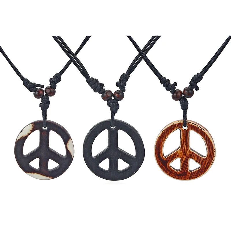 Wholesale 12pcs 3 Color Round Plane Peace Symbol Pendant Collar Collier Black Wax Cord Necklace Jewelry 16-32inch Adjustable
Wholesale 12pcs 3 Color Round Plane Peace Symbol Pendant Collar Collier Black Wax Cord Necklace Jewelry 16-32inch Adjustable