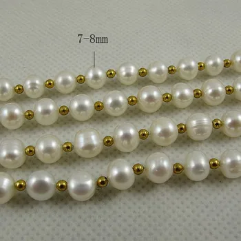 Unique Pearls jewellery Store,Natural Color White Freshwater Pearl 3mm Gold Beads Necklace,150cm Long Pearl Jewellery
Unique Pearls jewellery Store,Natural Color White Freshwater Pearl 3mm Gold Beads Necklace,150cm Long Pearl Jewellery