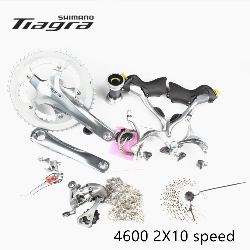 Shimano TIAGRA 4600 Groupset 2x10S 20S Speed 165/170/172.5/175mm 52-39T/50-34T for Road Bike Bicycle Update from 4500
Shimano TIAGRA 4600 Groupset 2x10S 20S Speed 165/170/172.5/175mm 52-39T/50-34T for Road Bike Bicycle Update from 4500