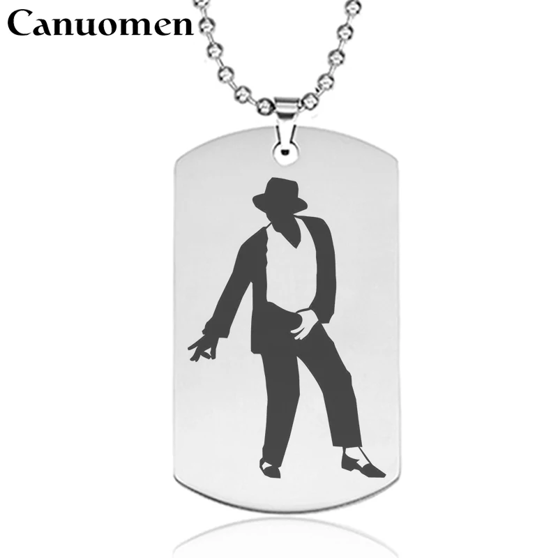 Canuomen Michael Jackson Necklace Classic Dance Posture Stainless Steel Engraving Fans Souvenir Gifts Pendant Necklaces Jewelry
Canuomen Michael Jackson Necklace Classic Dance Posture Stainless Steel Engraving Fans Souvenir Gifts Pendant Necklaces Jewelry