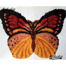 Rug-Tapestry-Kits Latch-Hook-Kits Butterfly Carpet Embroidery Canvas-Accessories Crochet