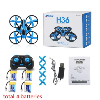 

Newest Mini Drone JJRC H36 6 Axis RC Micro Quadcopters With Headless Mode Drones One Key Return RC Helicopter Vs JJRC H8 Dron