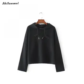Women Hoodies Sweatshirts New Hot Sale black Long Sleeved Thick Casual All-match Solid Leisure Hooded Hoodie Loose Tops
Women Hoodies Sweatshirts New Hot Sale black Long Sleeved Thick Casual All-match Solid Leisure Hooded Hoodie Loose Tops