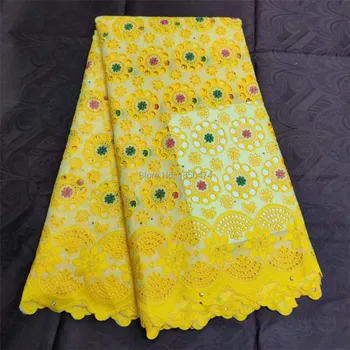 Hollow Out Yellow Lace Embroidered Fabric Cotton/Polyester Swiss Voile Fabric Dry Lace Fabrics Lace Fabric for Wedding Dresses
Hollow Out Yellow Lace Embroidered Fabric Cotton/Polyester Swiss Voile Fabric Dry Lace Fabrics Lace Fabric for Wedding Dresses