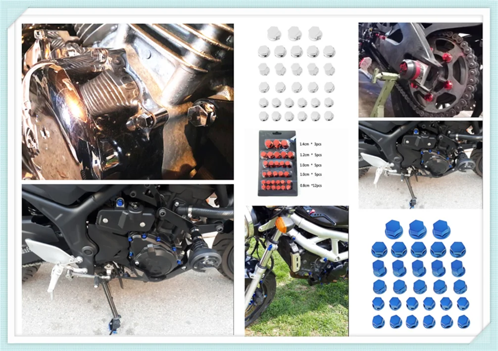 30PCS motorcycle modeling plating nut decorative screw cap for HONDA CB190R VT1100 GROM MSX125 Honda XADV 750 X-11
30PCS motorcycle modeling plating nut decorative screw cap for HONDA CB190R VT1100 GROM MSX125 Honda XADV 750 X-11