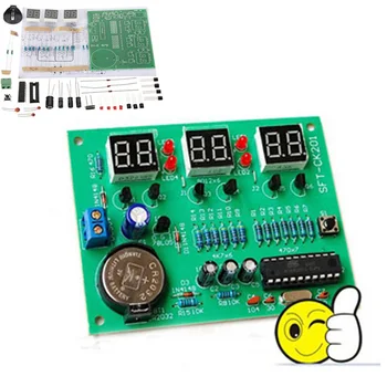 Free Shipping DIY 6 Digital LED Electronic Clock Kit 9V-12V AT89C2051 without battery
Free Shipping DIY 6 Digital LED Electronic Clock Kit 9V-12V AT89C2051 without battery