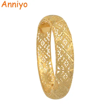 Anniyo 6cm/2.36 inch Ethiopian Bangle for Women Gold Color Dubai Wedding Gift Bracelet African Arab Bonzer Jewelry New #072906
Anniyo 6cm/2.36 inch Ethiopian Bangle for Women Gold Color Dubai Wedding Gift Bracelet African Arab Bonzer Jewelry New #072906