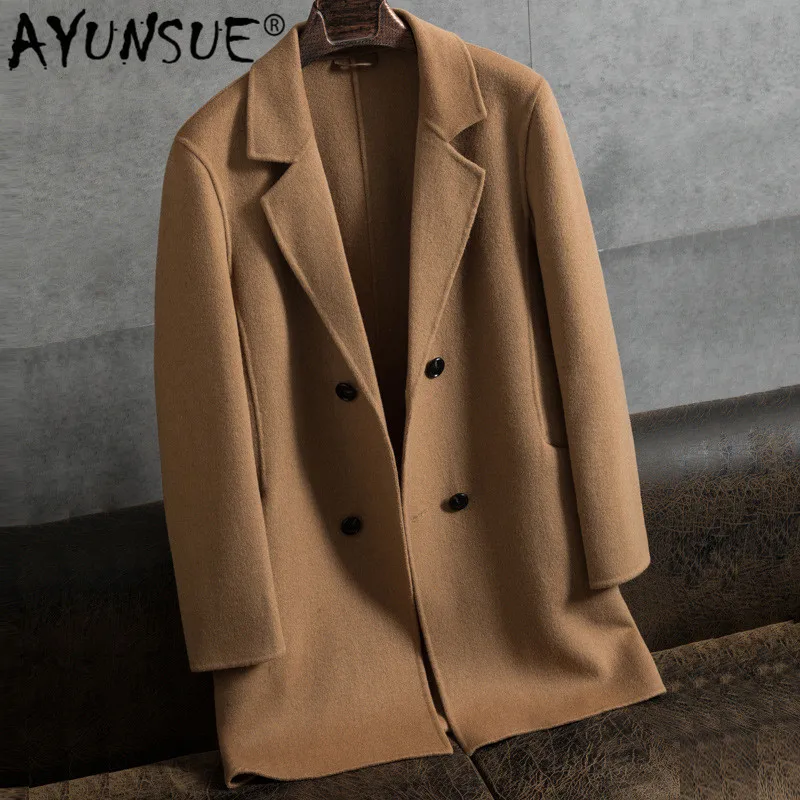 AYUSNUE Double Breasted Wool Coat Men Spring Autumn Long Jacket Men Plus Size Mens Overcoat Coats Abrigo Hombre M064 KJ2454
AYUSNUE Double Breasted Wool Coat Men Spring Autumn Long Jacket Men Plus Size Mens Overcoat Coats Abrigo Hombre M064 KJ2454