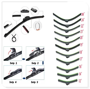 Car U-type Frameless Bracketless refill Rubber Wiper Blade for Chevrolet Miray Caprice Agile Stingray Aveo5 Matiz Lumina HHR
Car U-type Frameless Bracketless refill Rubber Wiper Blade for Chevrolet Miray Caprice Agile Stingray Aveo5 Matiz Lumina HHR