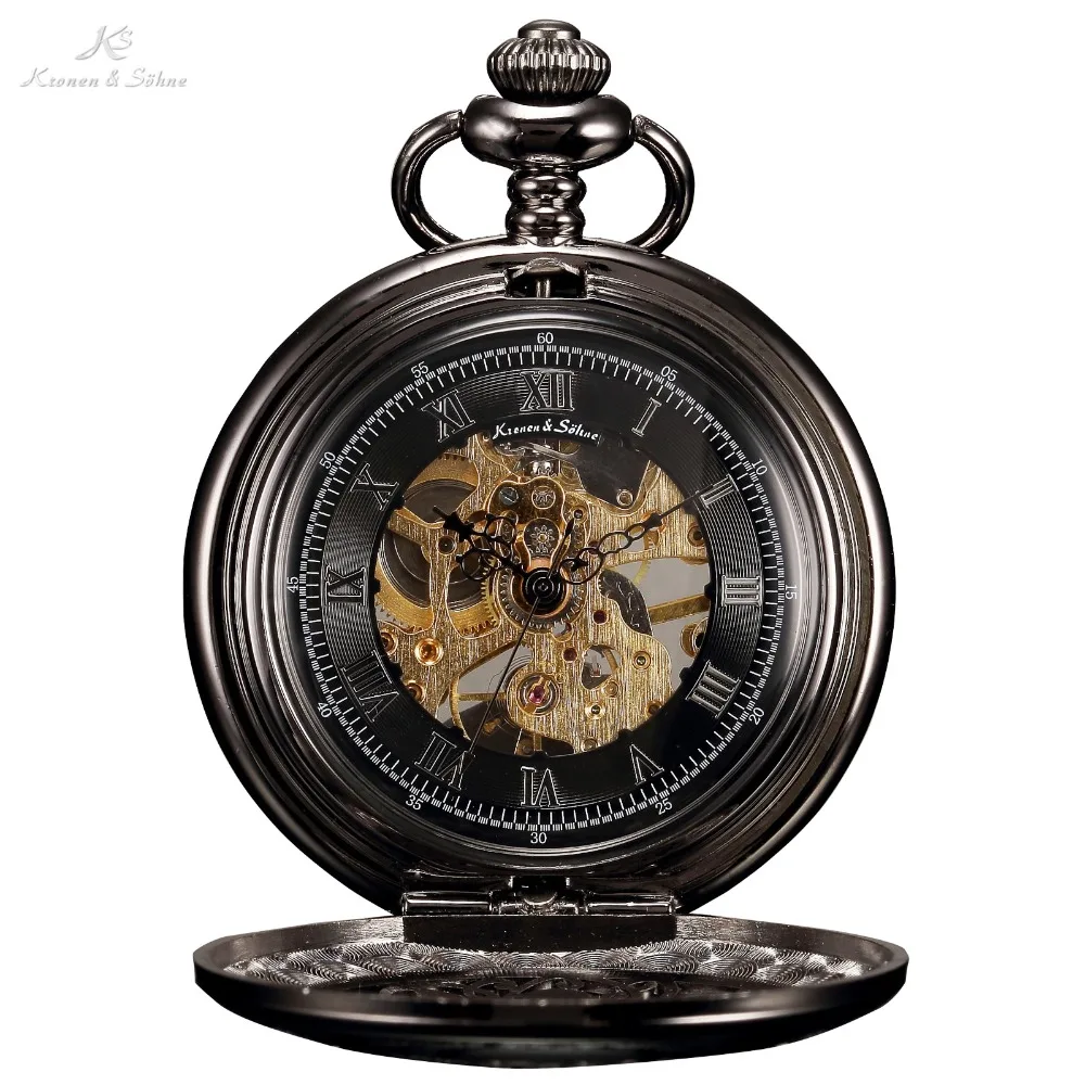 KS Retro Black Skeleton Alloy Case Hand Wind Mechanical Long Chain Clock Steampunk Style Analog Men Jewelry Pocket Watch /KSP047
KS Retro Black Skeleton Alloy Case Hand Wind Mechanical Long Chain Clock Steampunk Style Analog Men Jewelry Pocket Watch /KSP047