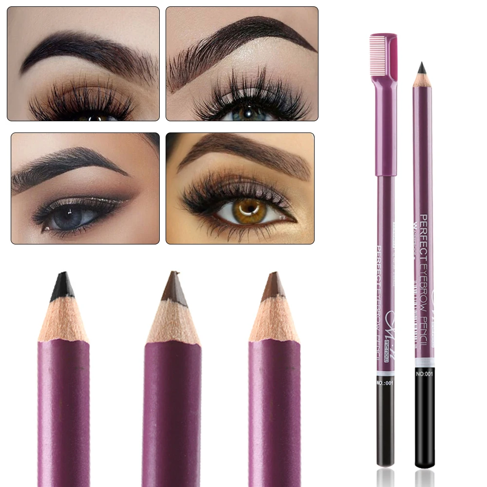 Double Head 3 Colors Eyebrow Pencil with Eyebrow Comb Waterproof Long Lasting Eye Brow Pen Makeup Cosmetics Brow Makeup Tools 
Double Head 3 Colors Eyebrow Pencil with Eyebrow Comb Waterproof Long Lasting Eye Brow Pen Makeup Cosmetics Brow Makeup Tools
