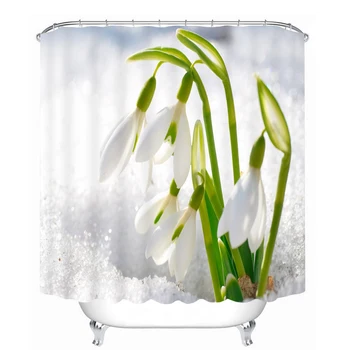 White Flowers Pattern 3D Shower Curtain Polyester Fabric Waterproof Shower Curtain Eco-Friendly Bathroom Curtain Home
White Flowers Pattern 3D Shower Curtain Polyester Fabric Waterproof Shower Curtain Eco-Friendly Bathroom Curtain Home