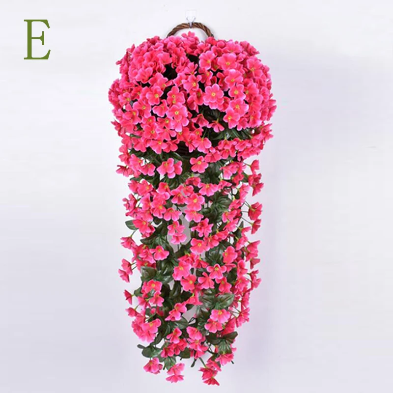 Hang Flower For Garland DIY Colorful Artificial Silk Violet Wall Hanging Plant Wedding Home Party Garden Balcony Decoration
Hang Flower For Garland DIY Colorful Artificial Silk Violet Wall Hanging Plant Wedding Home Party Garden Balcony Decoration