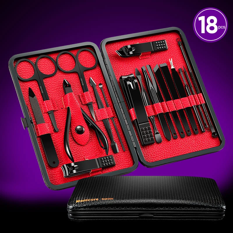 18pcs Multi-functional Skin Care Tools Face Blackhead Remover Acne Spot Cleaner Nail File Clipper Eyebrow Scissors Toiletry Kits
18pcs Multi-functional Skin Care Tools Face Blackhead Remover Acne Spot Cleaner Nail File Clipper Eyebrow Scissors Toiletry Kits