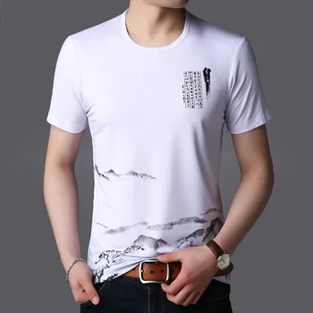 2018 Summer New Fashion Brand Clothing Tshirt Men Printing Slim Fit Short Sleeve T Shirt Men O Neck Short Sleeve Casual T-Shirts
2018 Summer New Fashion Brand Clothing Tshirt Men Printing Slim Fit Short Sleeve T Shirt Men O Neck Short Sleeve Casual T-Shirts
